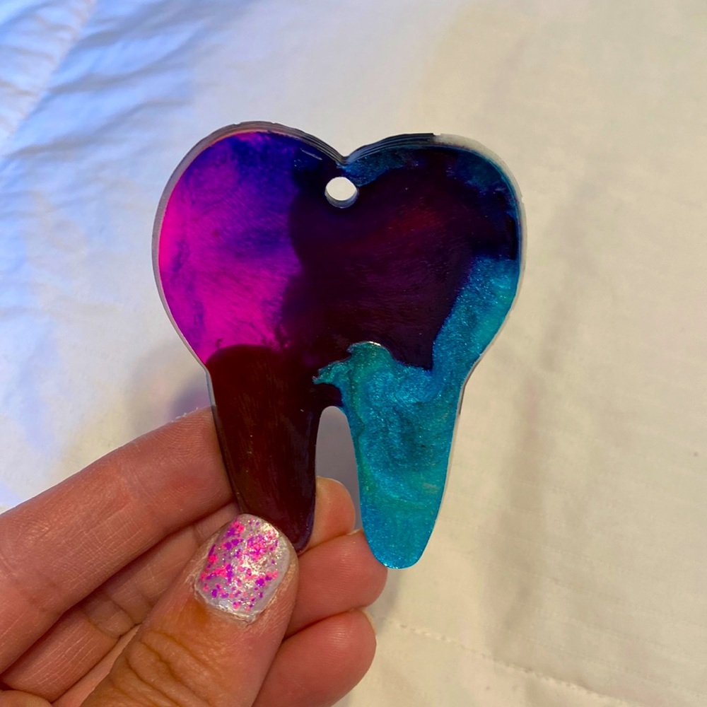 Handmade resin tooth magnet